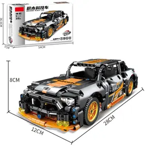 Nouveau High Tech Moc P1 Super vitesse voiture de sport voiture de course brique modèle technique blocs de construction garçons jouets anniversaires cadeaux