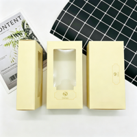 Scatola di Imballaggio per Biancheria Intima in Carta Kraft di Lusso Portatile con Logo Personalizzato, Rivestimento UV e Bronzatura per Vendita al Dettaglio di Abbigliamento