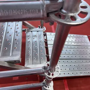 Sistema di ponteggi Ringlock zincato regolabile in metallo da costruzione