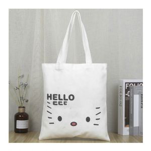 Hot Sale Eco-Friendly Reusable Designer Cloth Canvas Cotton Shopping Tote Bag Custom Logo Vintage Fashion for Ladies for <b>Spring</b> - Product Image 1