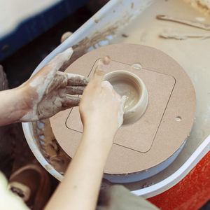 Bview Art patterery Wheel pipistrelli 10 pz quadrati interni con pipistrelli lanciatori di argilla preforati per ceramisti e artisti della ceramica - Product Image 6