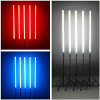 Baguettes de fête sans fil étanches IP65 rvb, batons scintillants, bâton de joie, bâton en mousse clignotant
