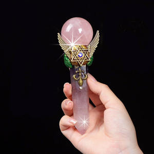 <span class=keywords><strong>Baguette</strong></span> <span class=keywords><strong>magique</strong></span> naturelle Fluorite Améthyste Coeur Lune Points <span class=keywords><strong>Baguette</strong></span> Pharaon Cristal <span class=keywords><strong>Baguette</strong></span> pour Cadeau - Product Image 4