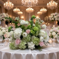 D-FB216 Centres de table floraux en gros 40CM Rose foncé Composition florale romantique en boule Centre de table de mariage pour la décoration