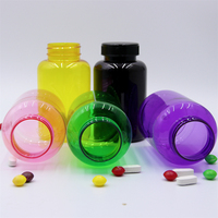 Pot en plastique de 500 ml avec bouchon à vis pour produits de santé et de soins quotidiens, logo et couleur personnalisables
