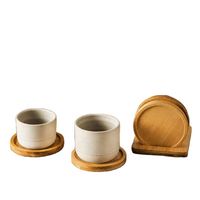 Tasse à café en grès de style japonais, glaçure sésame, tasse à thé en céramique superposée, vaisselle minimaliste pour café et maison