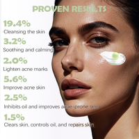 Crème hydratante ultra-apaisante en capsules avec logo personnalisé, matcha, aloe vera, camomille, réparation de l'acné, huile d'arbre à thé, contrôle du sébum, 50g