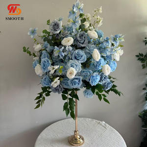 Base Decorativa para Centro de Mesa de Boda Personalizada SMOOTH, Corona Floral Azul - Product Image 5