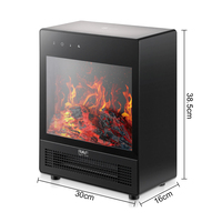 Cheminée électrique RAF R.1410 2000W, ignifuge, multi-protection, chauffage rapide, grandes ouvertures, chauffage intérieur, vente en gros