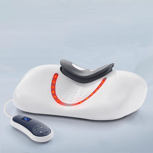 Mini <span class=keywords><strong>masseur</strong></span> de cou à pression digitale avec chaleur, simulation humaine, chauffant, vibrant, pétrissage des tissus profonds, télécommande sans fil - Product Image 3