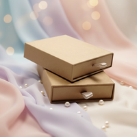 Coffret Cadeau de Luxe pour Bijoux : Pince à Cravate, Boucles d'Oreilles, Boutons de Manchette – Présentoir Tendance avec Logo Personnalisé
