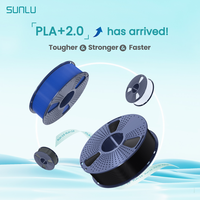 Sunlu Pla 2.0 Filament d'impression 3D haute vitesse 1kg 1.75mm bobine +/- 0.02mm tolérance dure forte FDM tiges en plastique pour imprimante 3D