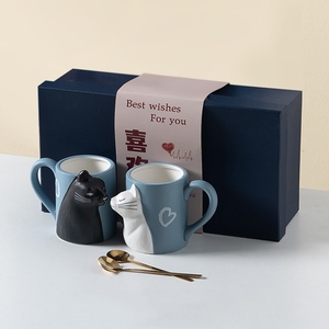 MAIMAI-Ensemble de tasses 3D pour chat, café, thé, lait, en céramique, cadeau idéal pour une journée spéciale. - Product Image 5