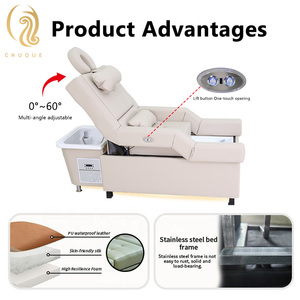 Chuque <span class=keywords><strong>เตียง</strong></span><span class=keywords><strong>นวด</strong></span>ยก<span class=keywords><strong>ไฟฟ้า</strong></span>สำหรับร้านเสริมสวยเก้าอี้ทำเล็บเท้าด้วยน้ำเก้าอี้แชมพูไฮโดรบำบัด - Product Image 5