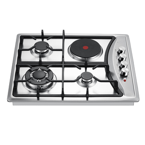 <span class=keywords><strong>Estufa</strong></span> <span class=keywords><strong>de</strong></span> <span class=keywords><strong>Gas</strong></span> con Placa <span class=keywords><strong>de</strong></span> Cocción Eléctrica Infrarroja Integrada, 4 Quemadores - Product Image 3