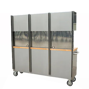 Heavy Duty <b>Rolling</b> <b>Tool</b> Cabinet with Pegboard and Top Chest - Mobile Garage Storage <b>Tool</b> Box with Drawers for Workshop - Product Image 3