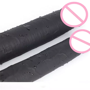 GF doppio lato Dildo per lesbiche giocattoli del sesso all'ingrosso gomma Silicone Super Realisticas nero grande cazzo pene prodotti per adulti - Product Image 3