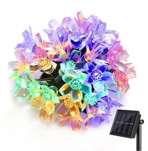 Guirlande de lampes solaires à LED en forme de fleur pour jardin extérieur, mariage, vacances, fête décorative, jardin, lumière solaire - Product Image 5