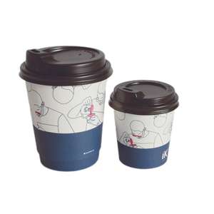 Green Treasure, tazas calientes de doble pared, papel de vidrio de agua, taza personalizada ecológica, Impresión de logotipo, papel <span class=keywords><strong>artesanal</strong></span>, bebida - Product Image 4