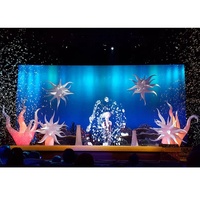 Tube lumineux LED gonflable en forme d'algues marines, décoration marine gonflable personnalisée pour DJ, club, scène de mariage, centre commercial, événementiel