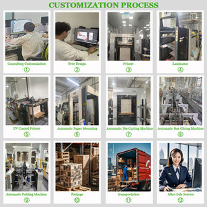 Boîtes pliantes en papier kraft pour emballages de <span class=keywords><strong>boulangerie</strong></span> à emporter, conteneurs de stockage de poudre de matcha pour donuts, biscuits et pâtisseries - Product Image 6