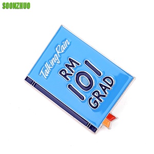 Pins de esmalte duro personalizados al por mayor, insignias metálicas de aleación de zinc, pins de solapa con logotipo personalizado, Soft Maker <span class=keywords><strong>Outlet</strong></span> - Product Image 1