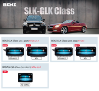 KLYDE Navigation GPS portable 10,25 pouces Radio multimédia pour voiture Mercedes Benz GLK/SLK Classe X204 R172 2008-2015 Android 13.0 RGB