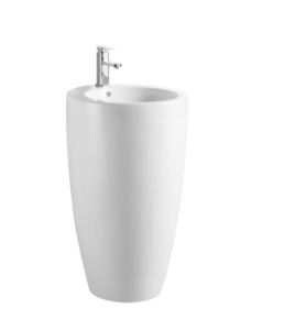 Lavabos sur pied de forme irrégulière modernes pour salles de bain sanitaires, usage hospitalier et hôtelier - Product Image 3