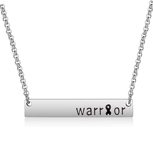 Collier inspirant de sensibilisation au cancer du sein en acier inoxydable guerrier chaîne de combattant cadeau classique pour <span class=keywords><strong>les</strong></span> survivants du cancer - Product Image 2