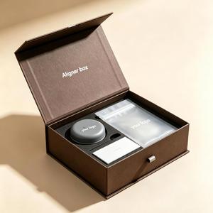 FX Professional Retainer Presentation Box Foldable Rigid Paper Magnetic Lid Handle Eco-Friendly Custom Branding for Dental - Product Image 6