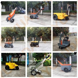 Rubber Wheel Walking Type Battery Baggage <b>Trolley</b> Cart Hand <b>Pull</b> Tow Tractor for Luggage - Product Image 6