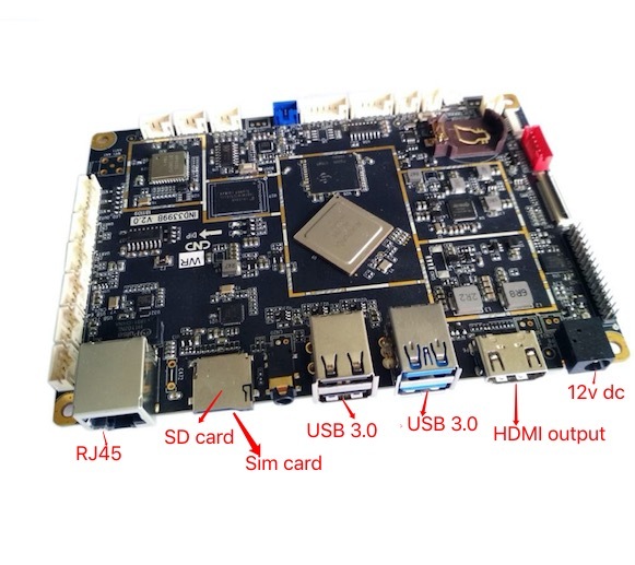 Smart Android main Board RK3399 digital signage tablet PC lvds eDP MIPI control mother card board