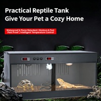 REPT042 Terrarium en verre trempé étanche et anti-humidité en PVC, à température constante, pour lézards, tortues et geckos – Meilleures ventes