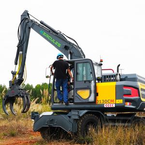 XUVOL Spécialisé dans les machines forestières, excavatrice sur pneus Xuvol pour la canne à sucre avec grappin à bois, chargeur de bois - Product Image 3