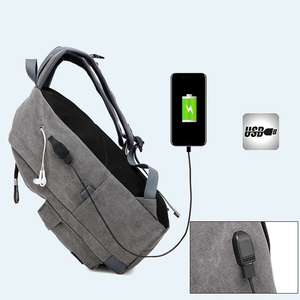 Wholesale Business Canvas <b>Laptop</b>, <b>Backpack</b> New Arrival China With Usb Charger Port Customized Logo Cheap 15.6 Inch Student Odm/ - Product Image 4