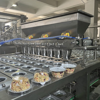Machine de remplissage et d'emballage automatique de bouchon de yaourt d'occasion industrielle pour sceller le couvercle de tasse de céréales