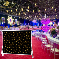 Offre Spéciale – Tissu de Fond en Velours Blanc Chaud 5x10m pour Rideau Étoilé, Éclairage de Plafond et Scène