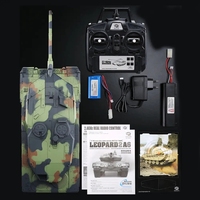 HengLong 3889-1 Pro 1:16 Alman Leopard 2A6 V7.0 Geliştirilmiş BB Airsoft Kızılötesi I/R Uzaktan Kumandalı Askeri Rc Tank Kamyon Oyuncakları
