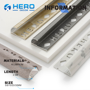 Fournisseur de profilés de finition en métal pour <span class=keywords><strong>carrelage</strong></span> aux Philippines, proposant des profilés décoratifs populaires en aluminium blanc pour bordures de <span class=keywords><strong>carrelage</strong></span>, avec support d'échantillons. - Product Image 1