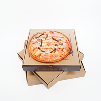 Personalización al por Mayor de Cajas de Pizza de Papel Corrugado Ecológico de Alta Calidad con Logotipos, Diseño Plegable con Relieve