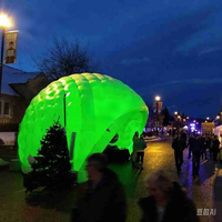 Tente gonflable publicitaire de grande taille avec éclairage LED, cabine photo, dôme de fête disco gonflable extérieur à vendre