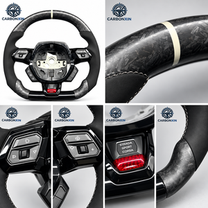 พวงมาลัยคาร์บอนไฟเบอร์สำหรับรถปอร์เช่ Cayenne Macan Panamera Boxster Coupe Gt3 gt4 958 997 987 993 957 981 911 ไม่มีถุงลมนิรภัย - Product Image 4