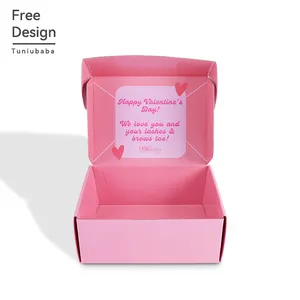 Распродажа, оптовая продажа, разноцветные двухсторонние розовые роскошные изысканные упаковочные коробки с принтом на заказ