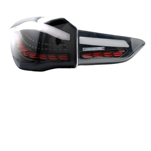 Luz trasera LED universal para X1, nueva condición, 12V, señal de giro secuencial, lente roja, modelos F48 F49, cubierta de humo dorada D - Product Image 1