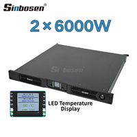 Amplificateur de puissance haute performance 2 canaux classe D D2-6000 1U pour amplificateur de subwoofer DJ audio