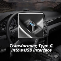 Adaptor USB tipe-c Mini OTG 3.0, adaptor USB tipe-c mendukung OTG, transmisi Data menghubungkan U Disk Plug and Play Handle Game