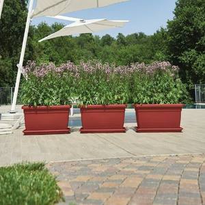 Maceta rectangular Anthrea 80x40x34H Color antracita Herramienta de torneado elegante para exteriores - Product Image 4