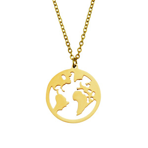 Colliers <span class=keywords><strong>en</strong></span> acier inoxydable <span class=keywords><strong>avion</strong></span> Globe carte pendentif <span class=keywords><strong>de</strong></span> <span class=keywords><strong>voyage</strong></span> mode ras du <span class=keywords><strong>cou</strong></span> chaînes breloques homme collier <span class=keywords><strong>pour</strong></span> femmes bijoux cadeau - Product Image 1