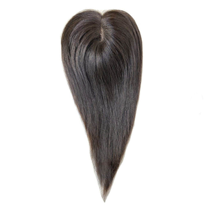 Perruque à clipser en cheveux humains lisses de 12 pouces, noir naturel brun, WIGTS, design coréen premium, volumisante - Product Image 4