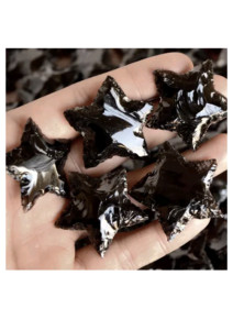Obsidienne noire en forme d'étoile, artisanale – Petit cristal pour la protection et la décoration intérieure, prix de gros pour cadeaux et artisanat - Product Image 3